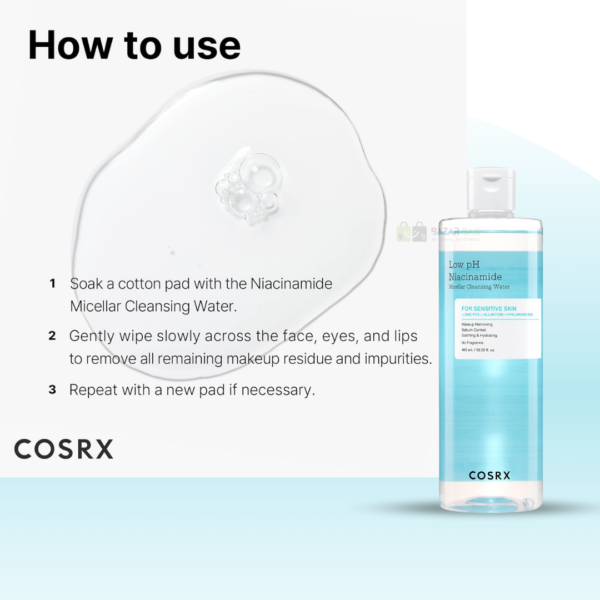 COSRX Low pH Niacinamide Micellar Cleansing Water - Image 3