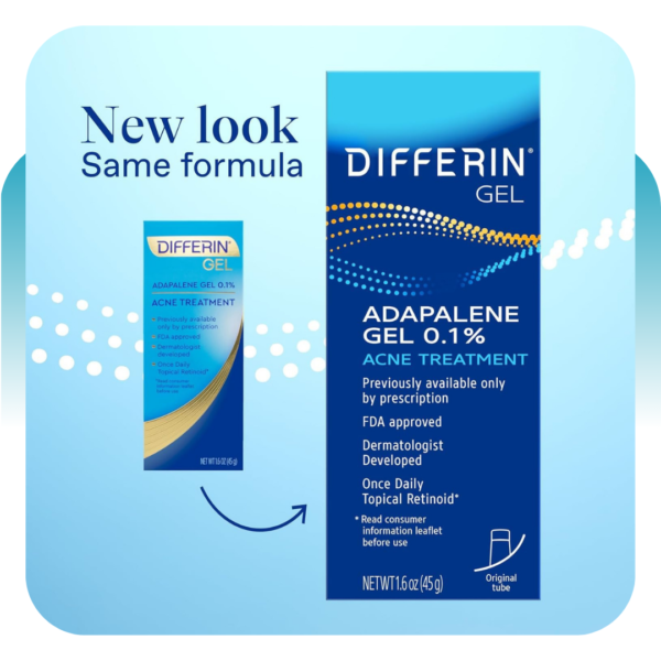Differin® Gel Adapalene Gel 0.1% Acne Treatment - Image 3