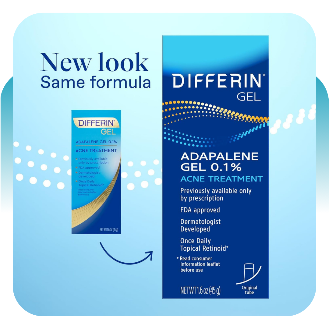 Differin® Gel Adapalene Gel 0.1% Acne Treatment - Image 3