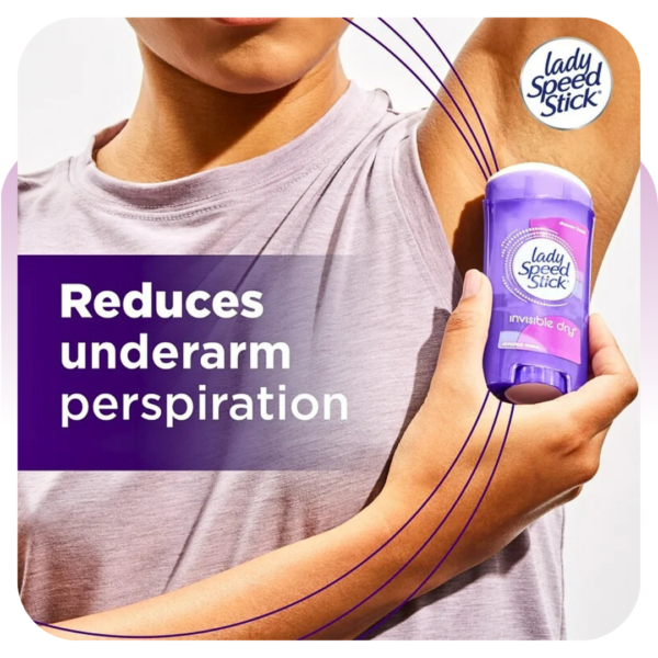 Lady Speed Stick Invisible Antiperspirant Deodorant-65g - Image 3