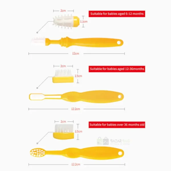 Training Toothbrush for Baby 3 in 1 - 9279 Xierbao - Image 2
