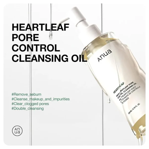 Anua Heartleaf Pore Control Cleansing Oil – 200 ml - Image 4