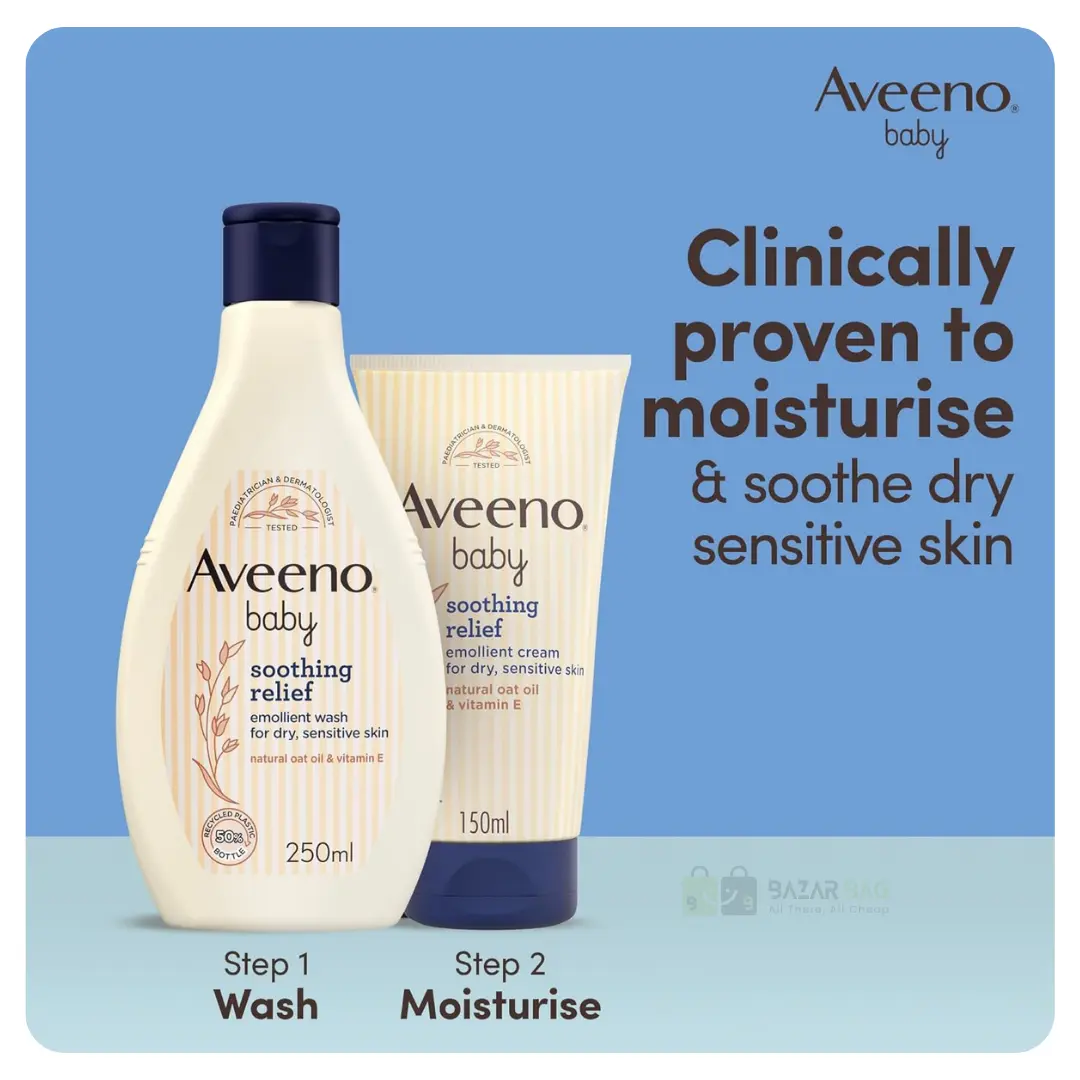Aveeno Baby Soothing Relief Emollient Cream – 150 ml - Image 3