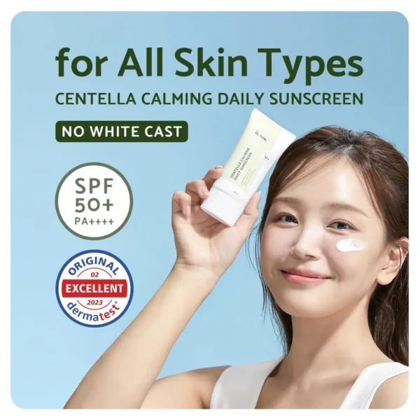 IUNIK Centella Calming Daily Sunscreen 60ml - Image 2