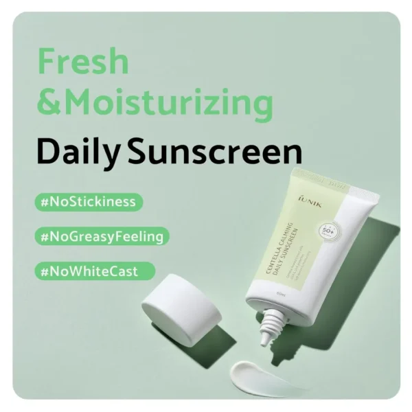IUNIK Centella Calming Daily Sunscreen 60ml - Image 3