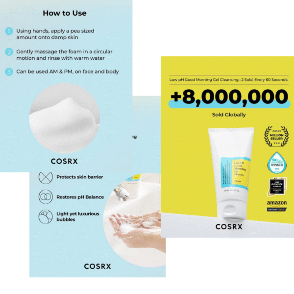 COSRX Low pH Good Morning Gel 150ml - Image 2