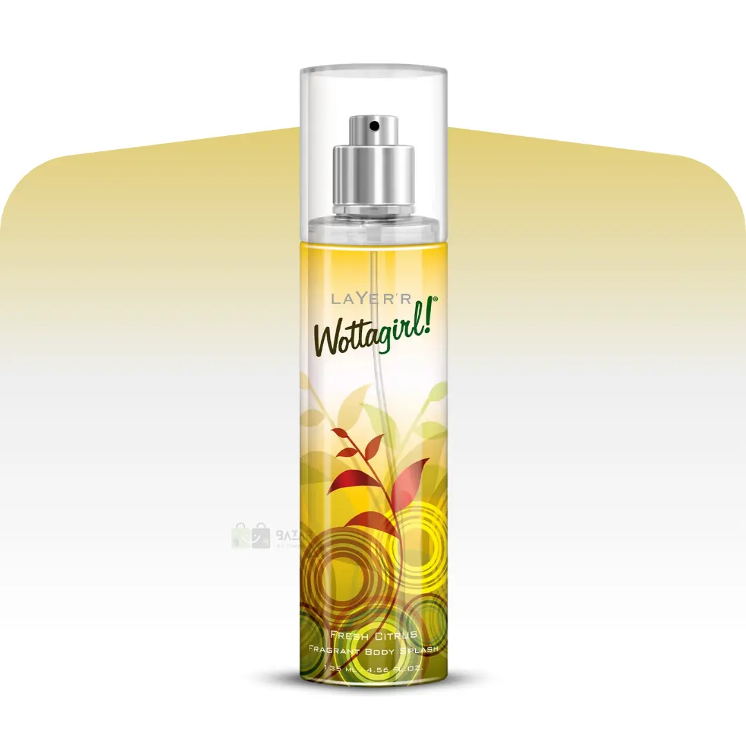 Layer'r Wottagirl FRESH CITRUS Body Spray 135ml Layer’r Wottagirl Fresh Citrus Body Splash – 135mL - Image 1