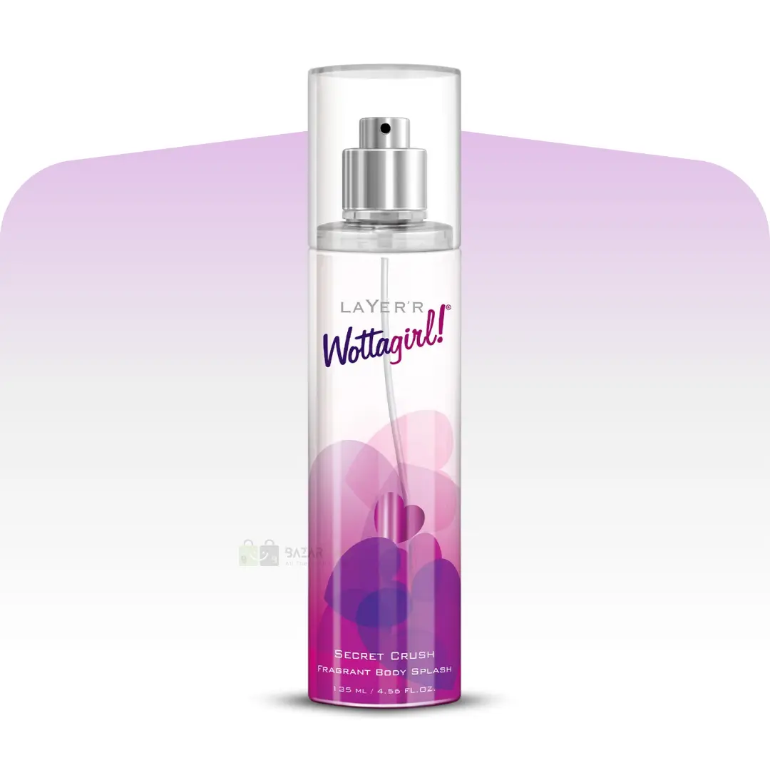 Layer'r Wottagirl Secret Crush Body Spray 135ml Layer'r Wottagirl Secret Crush Body Splash 135mL - Image 1