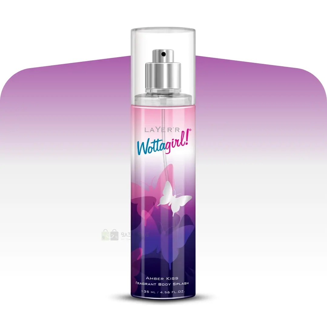 Layer'r Wottagirl amber kiss Body Spray 135ml Layer'r Wottagirl Amber Kiss Body Splash 135mL - Image 1
