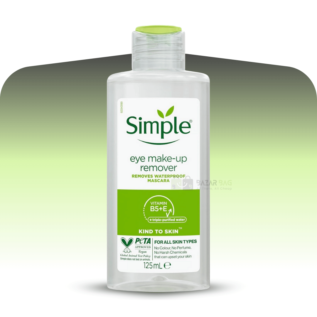 Simple Kind To Eyes Eye Make Up Remover 125 ml Simple Kind To Eyes Eye Make Up Remover 125 ml - Image 1