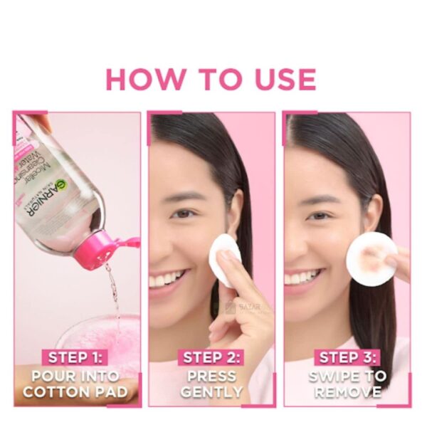 Garnier Micellar Cleansing Water – Even For Sensitive Skin - Image 3