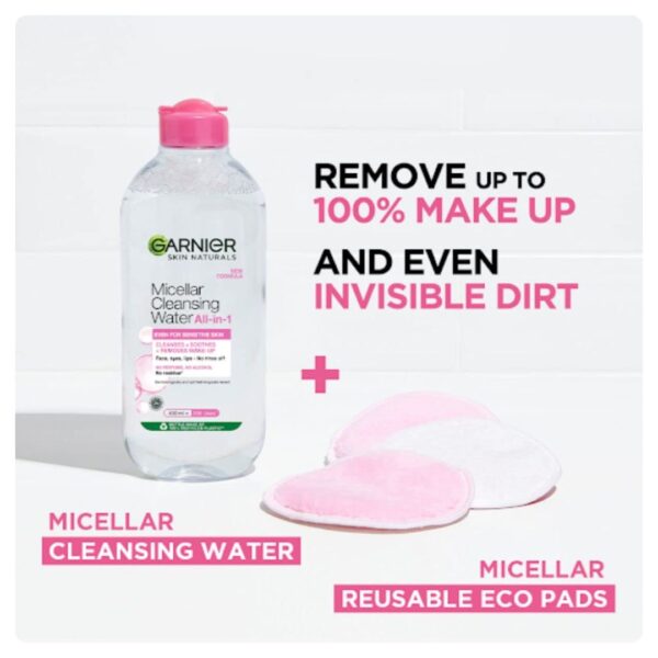 Garnier Micellar Cleansing Water – Even For Sensitive Skin - Image 2