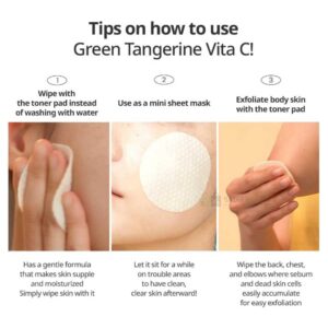 Goodal Green Tangerine Vita-C Dark Spot Care Pad (140ml)-70 Pad - Image 2