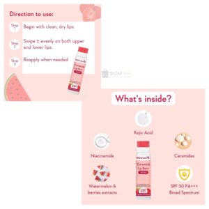 WishCare Ceramide Tinted Lip Balm with SPF 50 PA+++ 5g - Image 2